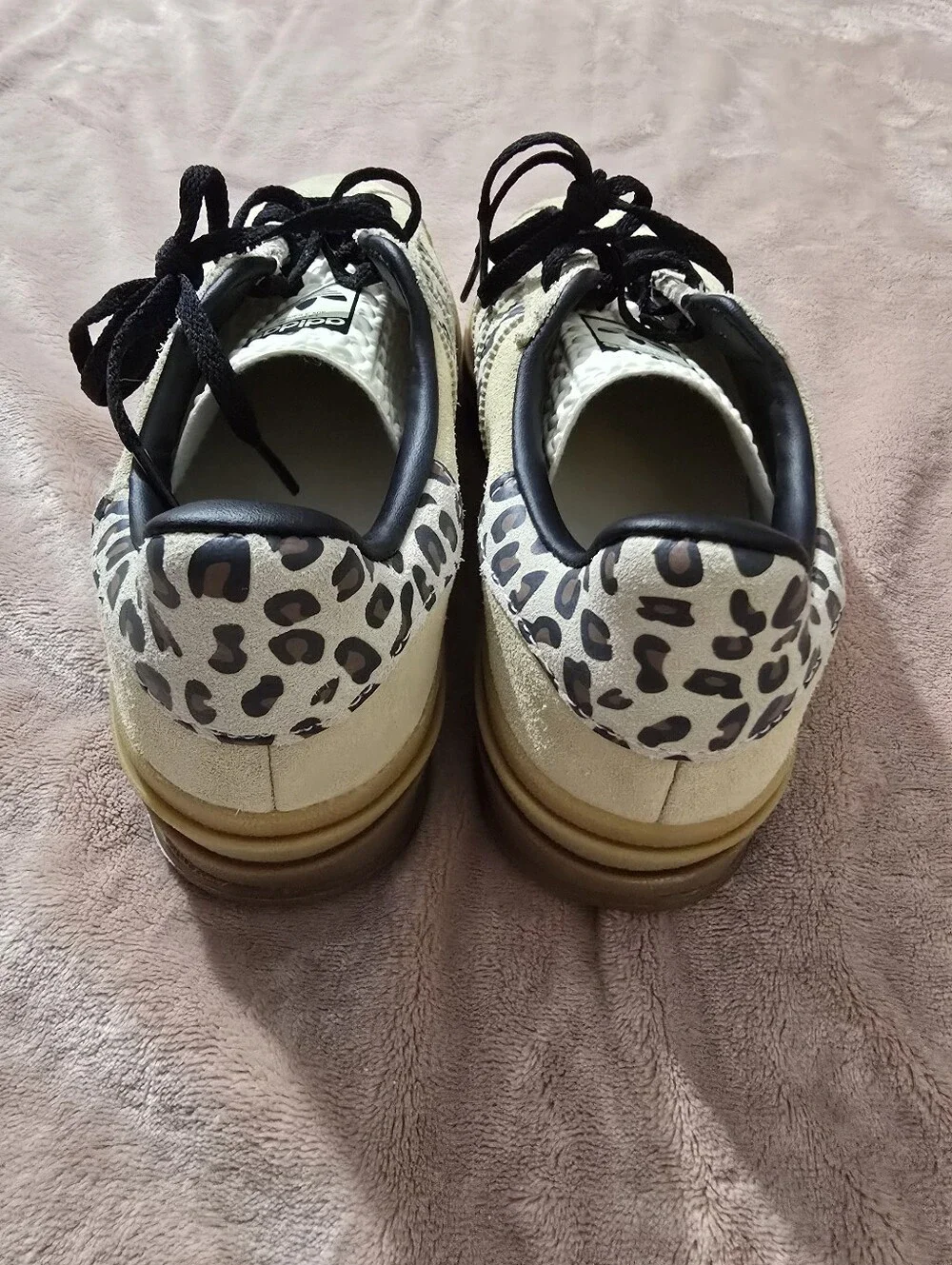 Adidas Gazelle Bold Cream Black Leopard